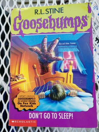 Goosebumps 54 – Don’t Go To Sleep R.  L.  Stine 1997 1st Edition Rare Spooky Fox