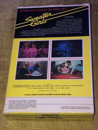 sweater girls VHS world primier home video legend of bigfoot rare big box htf 2