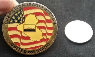 RARE OIF USMC United States Marine Corps Operation Iraqi Freedom Challenge Coin 2