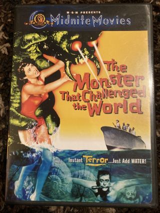 1957 The Monster That Challenged The World (dvd,  2001) Midnight Movies Rare Oop