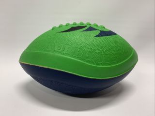 Vintage Nerf Turbo Jr Football 1996 Rare Color Scheme Green & Blue Tonka Corp