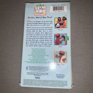 Elmo ' s World Families,  Mail & Bath Time VHS Video Tape Sesame Street RARE 2