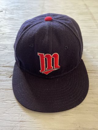 Vintage Minnesota Twins Era Cap Hat Mens 7 Made In Usa Mlb Rare