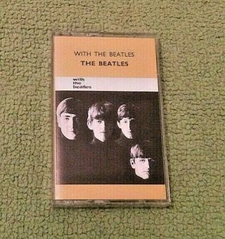 With The Beatles The Beatles Gold Label Cassette Rare Music Collectible