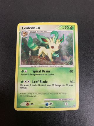 Leafeon - Pokemon Card - Majestic Dawn 24/100 - Rare Holo - Mp