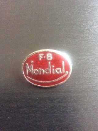 Rare Vintage Enamel Motorcycle Lapel Pin Badge Fb Mondial Motorcycles 1970s