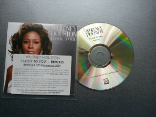 Whitney Houston - I Look To You - Remixes (rare Uk 3 Track Promo Cd Single)