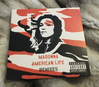 Madonna American Life Rare Promo Cd Single Remixes Card Sleeve 2003