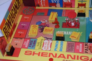 Vintage 1966 Milton Bradley Shenanigans Carnival of Fun Board Game Rare Toy MB 2
