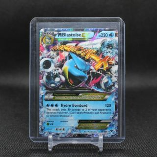 Mega M Blastoise Ex 30/146 Xy Base Set Ultra Rare Holo Pokemon Card