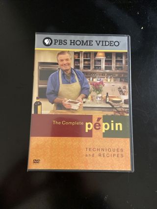 Complete Pepin - Techniques Recipes (dvd,  2007) 2 Disc Set Pbs Home Rare Oop