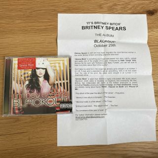 Britney Spears - Blackout - Cd Album - Rare Promo With Press Release