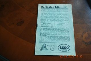 Rare Bishop Auckland V Crook Town 23 - 4 - 1955 At Darlington F.  C.