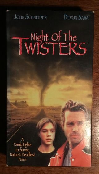 Night Of The Twisters Rare Vhs Vintage Oop Not On Dvd Devon Sawa 1996 Goodtimes
