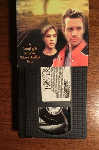 Night of the Twisters rare VHS vintage OOP not on DVD Devon Sawa 1996 GoodTimes 3