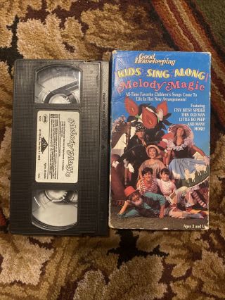 Good Housekeeping Vhs Kids Sing Along Melody Magic 1990 Rare 6222