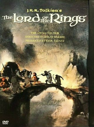 The Lord Of The Rings Jrr Tolkien Dvd 1978 Rare Snap Case Animated Film Kid 