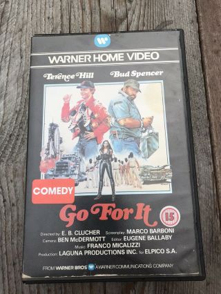 Go For It Vhs Video Tape Rare 1983 Terence Hill Bud Spencer Action