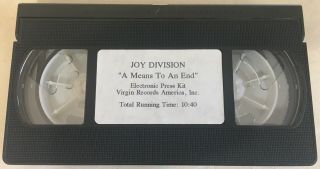 Joy Division " A Means To An End " Electronic Press Kit Vhs Like Rare Promo