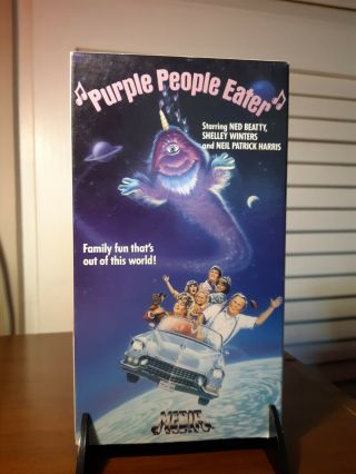 Purple People Eater Vhs Rare/oop Video Neil Patrick Harris 80s