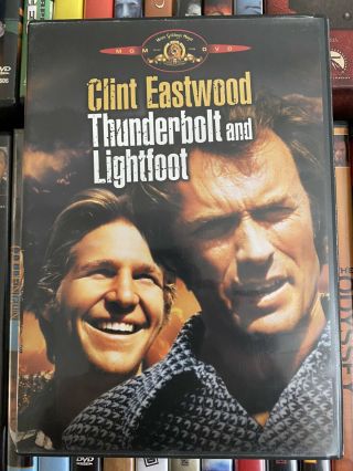 Thunderbolt And Lightfoot Dvd Vintage Oop 1974 Clint Eastwood Rare Mgm