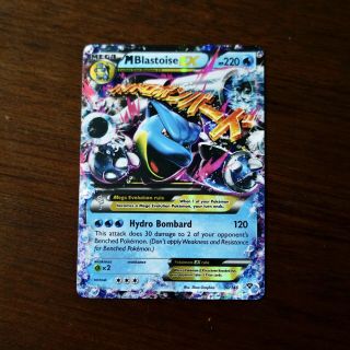 Mega Blastoise Ex 30/146 Rare 2014 Pokemon Card - Nm