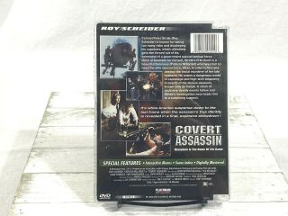 Covert Assassin aka Wild Justice RARE DVD Roy Scheider Hard Case OOP 2