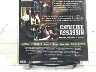 Covert Assassin aka Wild Justice RARE DVD Roy Scheider Hard Case OOP 3