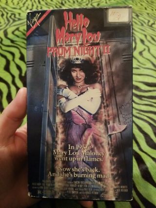 Prom Night Ii Hello Mary Lou 1986 Vhs Tape Virgin Rare Horror Slasher