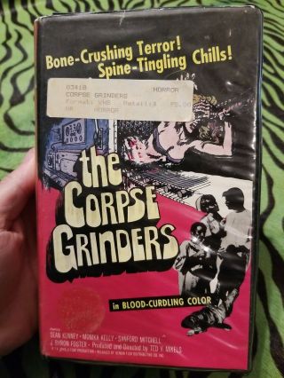 The Corpse Grinders Vhs 1971 World Vision Clamshell Rare Horror Oop Htf Cult