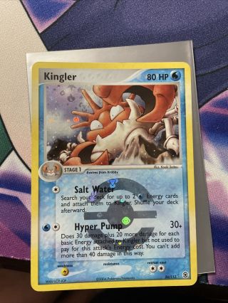 Kingler - 26/112 - Rare Reverse Holo - Pokemon Ex Firered And Leafgreen - Lp