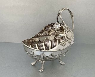 Rare Arts And Crafts Silver Plated Conch Shell Sugar Bowl Lee & Wigful C1870 A/f