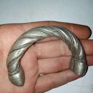 Rare Ancient Twisted Bracelet Silver Roman Artifact Museum Quality Authentic