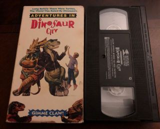 Adventures In Dinosaur City Vhs Tape Vintage 1991 Rare Oop