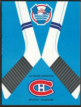 Ken Dryden Rare 1970 Montreal Voyageurs American Hockey League Ahl Game Program