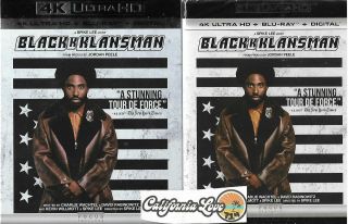 Blackkklansman 4k Ultra Hd,  Blu - Ray Rare Slipcover ✔☆mint☆✔no Digital