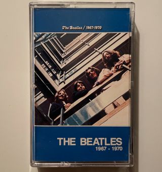 Vtg The Beatles Cassette Blue Album Tape 1967 - 1970 Rare Best Of Album Lp Nr