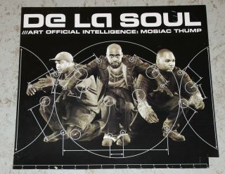 De La Soul Art Official Intelligence Rap Hip Hop Authentic Promo Poster Rare,