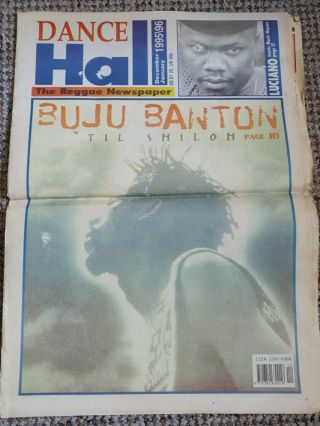 2 X DANCE HALL THE REGGAE NEWSPAPER 1995 RARE BUJU BANTON DIANA KING 3