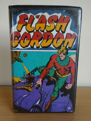 Vintage Flash Gordon Big Box Vhs Video Tape Pre Cert 1983 Rtv Rare