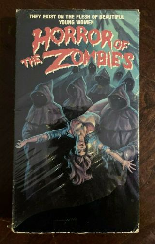 Horror Of The Zombies 1988 Vhs Tape Rare Unrated Worlds Worst Videos