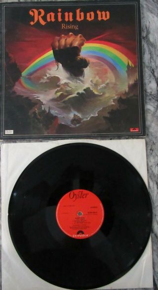 Rainbow Rising Vinyl Album 1976 Gatefold With Rare Fault Pre Owned Blackmore