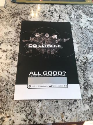 De La Soul All Good? Vintage Promo Poster Mega Rare Rap Hip - Hop Tommy Boy 18x12