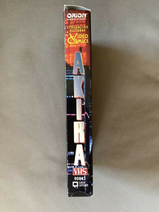 Akira VHS Tape (1994) Orion Anime CC - RARE 2