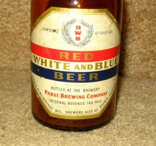RARE Vintage IRTP Old Stubby Beer Bottle Pabst 