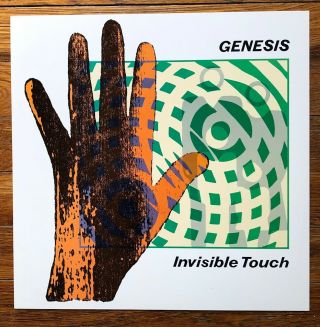 Genesis Invisible Touch Rare Promo 12 X 12 Album Flat 