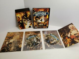 Motley Crue Carnival Of Sins Live Dvd 2005 2 - Disc Set Rare W/slipcover & Poster
