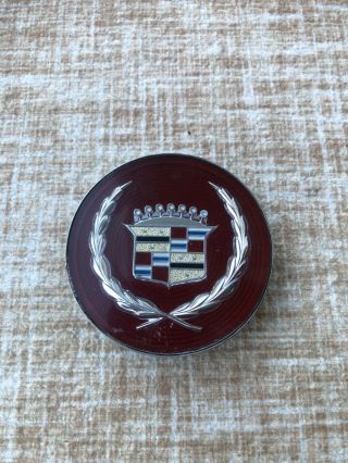 1986 - 88 Cadillac Wire Wheel Cover Hub Emblem Center Caps Medallion 1632247 Rare