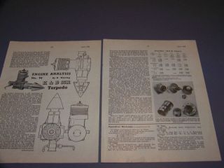Vintage.  K&b Torpedo 15r 2.  5 Cc R/c Engine.  3 - Views/graphs/specs.  Rare (723p)