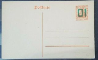 Stamps German Poland 1919 10pf On 7 1/2 Pf,  Rare Signed Bpp